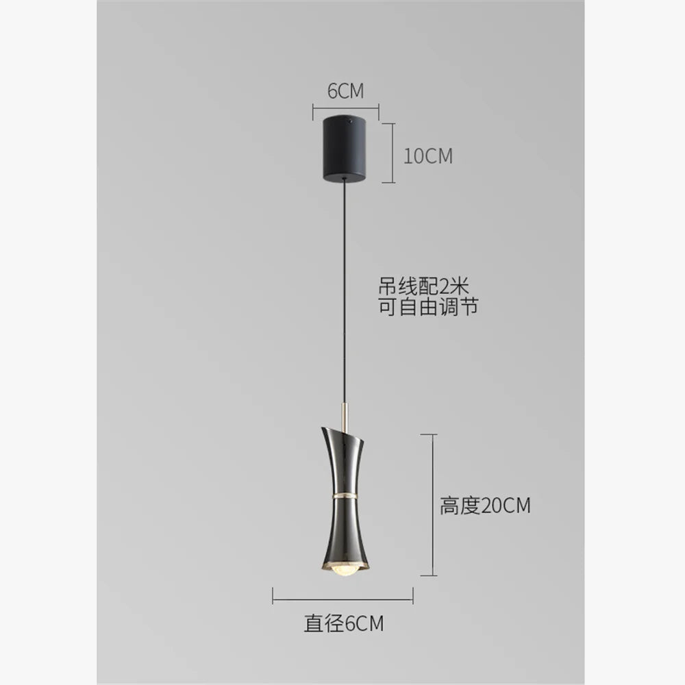 LED postmodern design pendant light for elegant interior - view 4