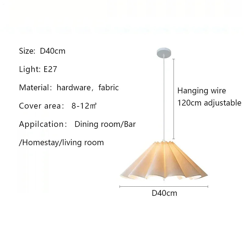 Pendant light in Japanese fabric wabi sabi for kitchen bar and restaurant - view 7