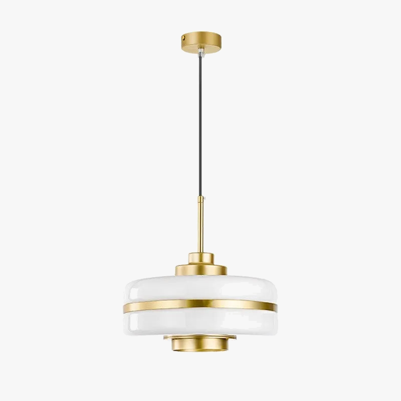 Modern milky glass pendant light for elegant interior