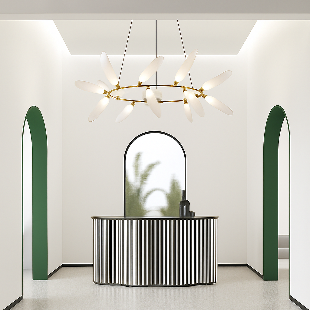Modern glass pendant light for elegant interior decoration - view 3