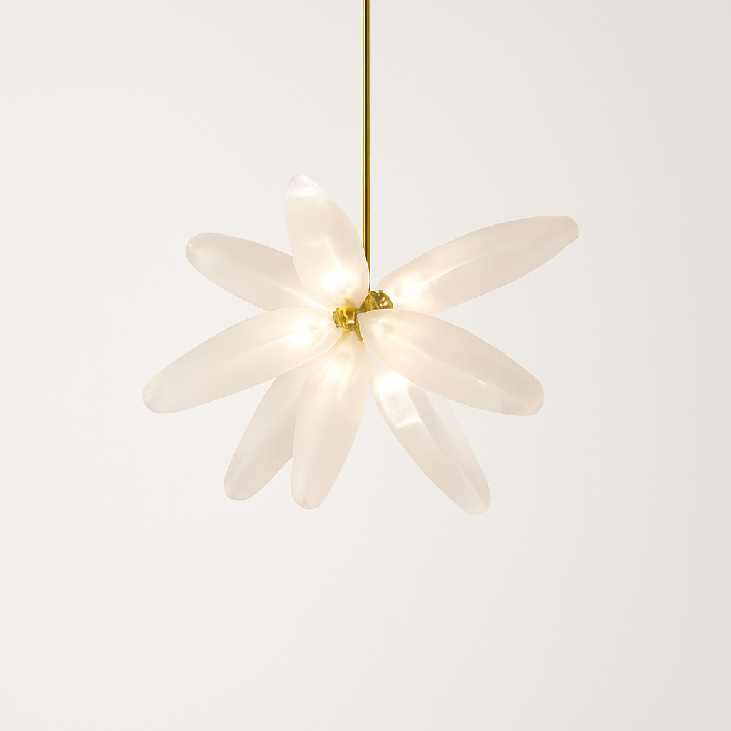 Modern glass pendant light for elegant interior decoration - C 9 Heads / 3 Color Light