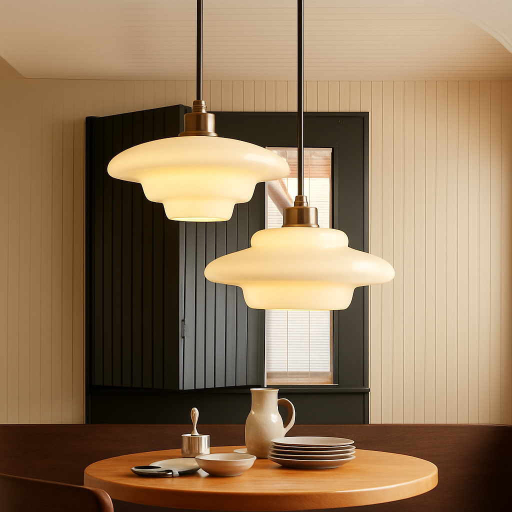 Nordic glass pendant light for elegant interior decoration - view 2