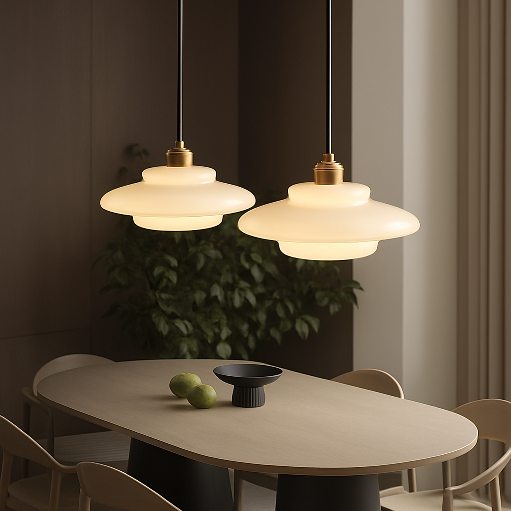 Nordic glass pendant light for elegant interior decoration - view 3