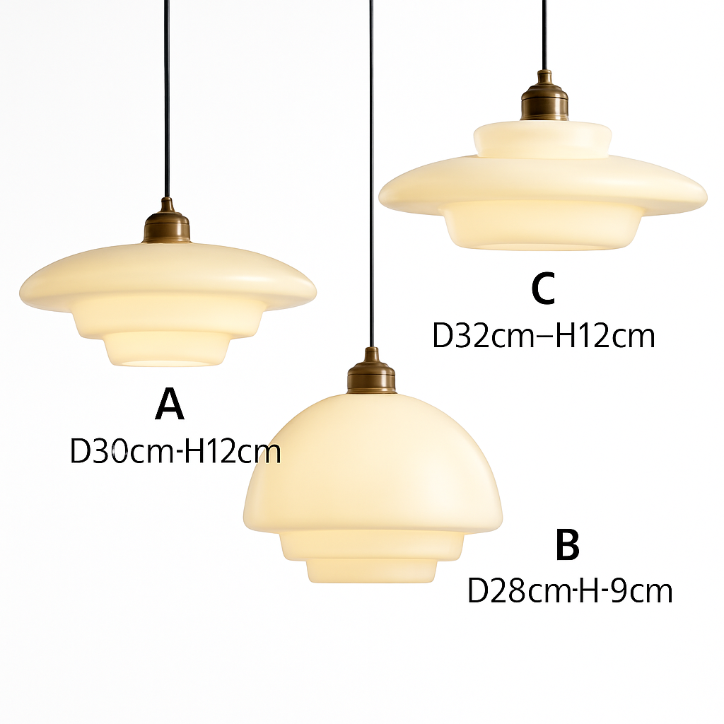 Nordic glass pendant light for elegant interior decoration - view 4