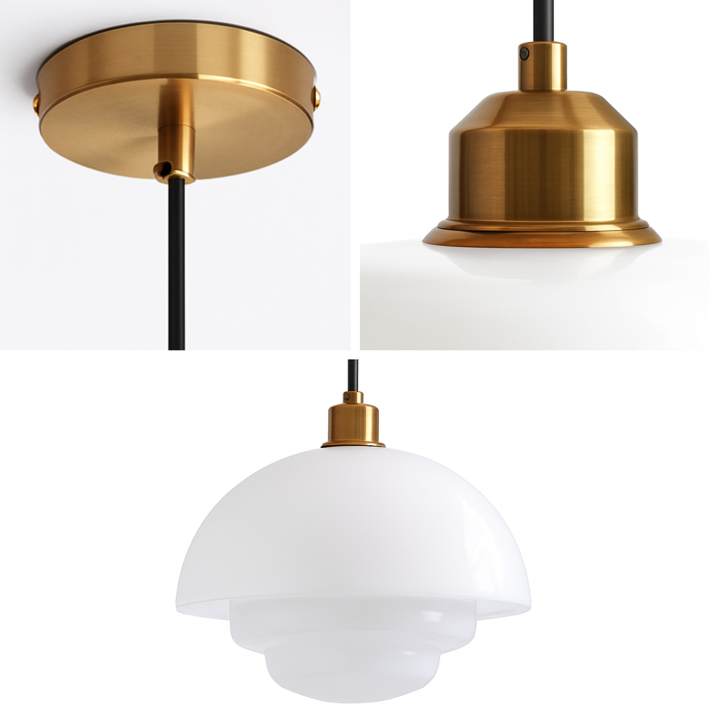 Nordic glass pendant light for elegant interior decoration - view 5