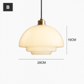 Nordic glass pendant light for elegant interior decoration - B