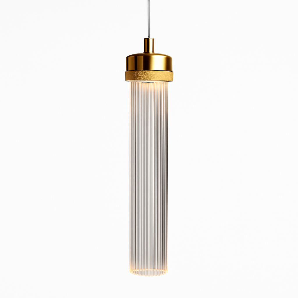 Post-modern striped glass pendant light for creative decoration