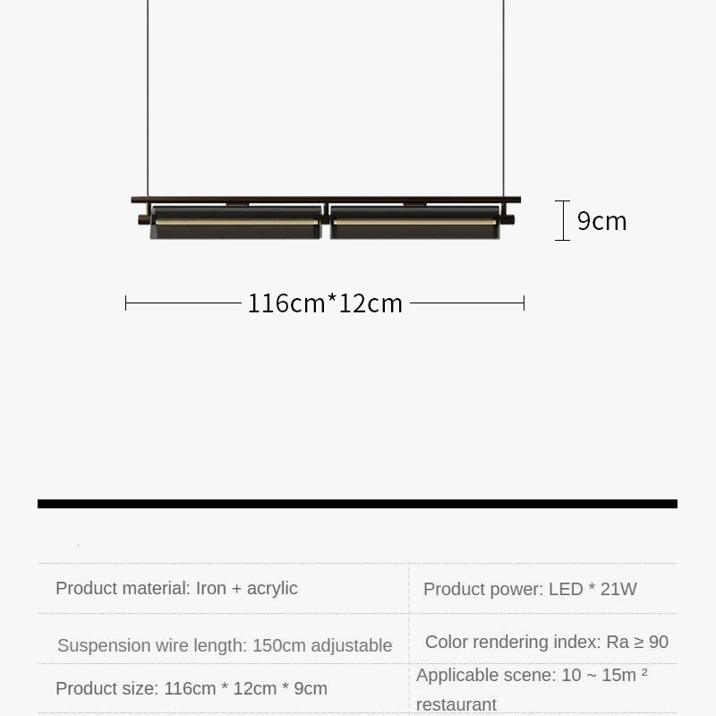 Minimalist industrial pendant light for modern and elegant decoration - view 7
