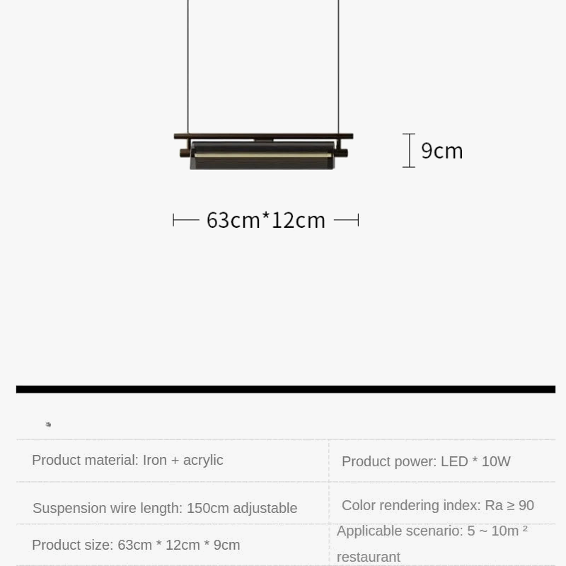 Minimalist industrial pendant light for modern and elegant decoration - view 8