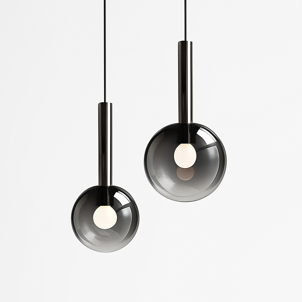 LED pendant light in metal and modern Nordic design - view 6