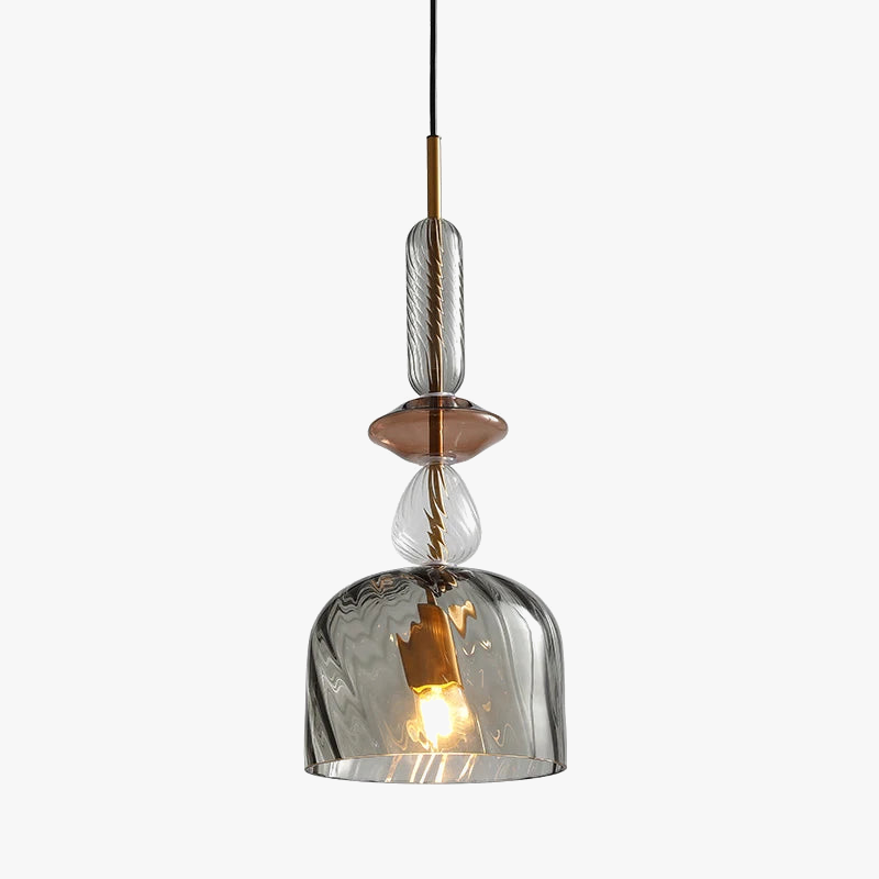 Modern light pendant light in glass for elegant interior - view 5