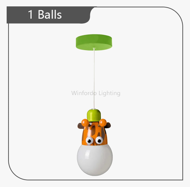 Modern pendant light in the shape of a balloon for children - view 7