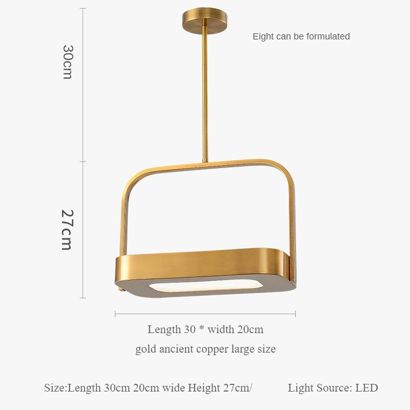 Modern metal pendant light for creative interior decoration - view 9