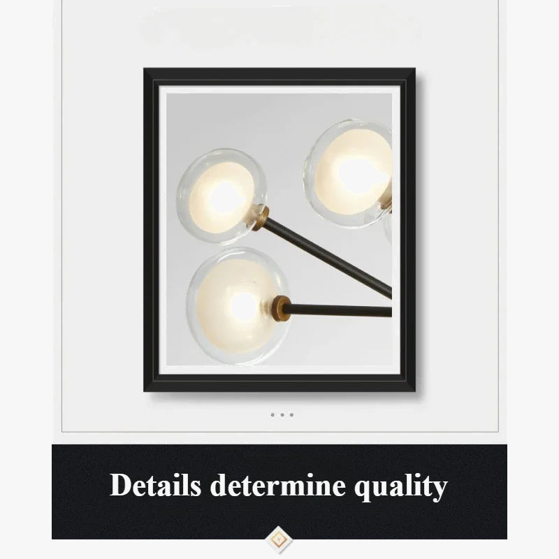 Nordic pendant light in resin and glass for modern decoration - view 4