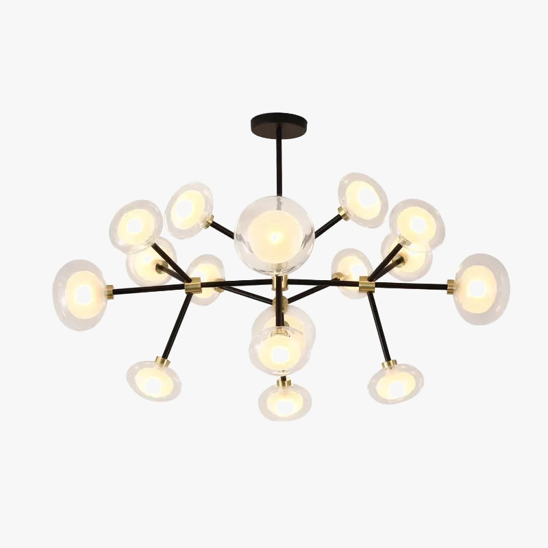 Nordic pendant light in resin and glass for modern decoration - view 5