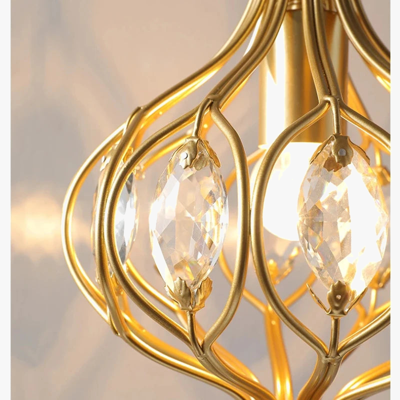 Crystal retro pendant light for elegant interior decoration - view 5