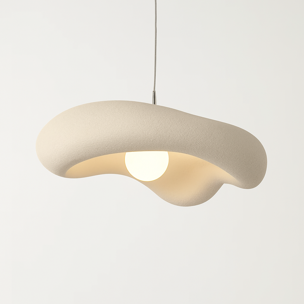 Wabi sabi pendant light modern design for elegant interior decoration - Light Brown L60 W50 / 3 Changeable Lights