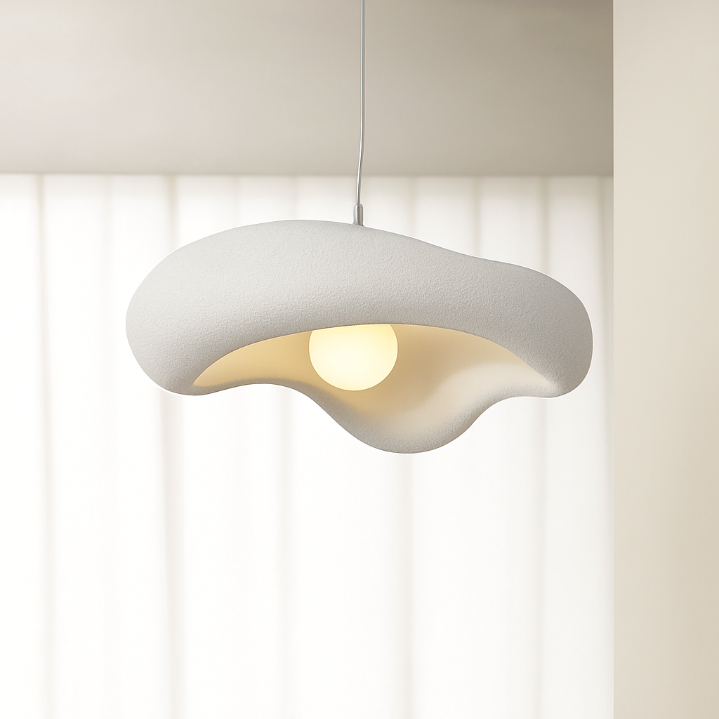 Wabi sabi pendant light modern design for elegant interior decoration - White L60 l50cm / 3 Changeable Lights