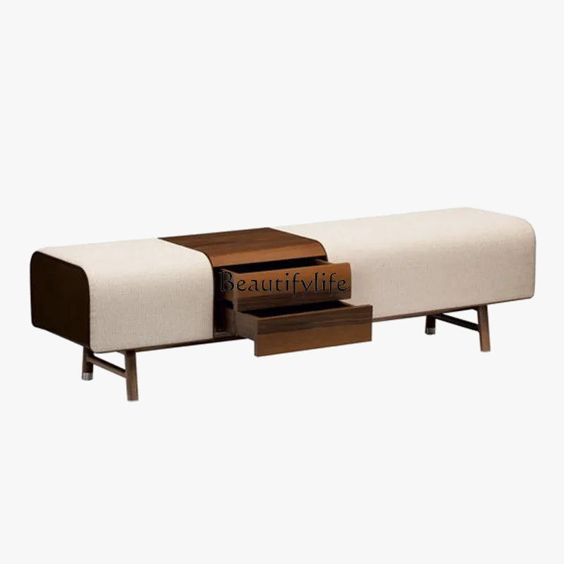 Light and simple Italian luxury stool for bench and sofa