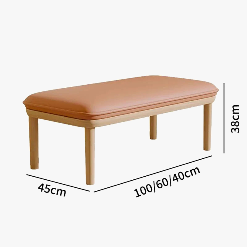 Modern nordic velvet stool unique and little bulky - view 2