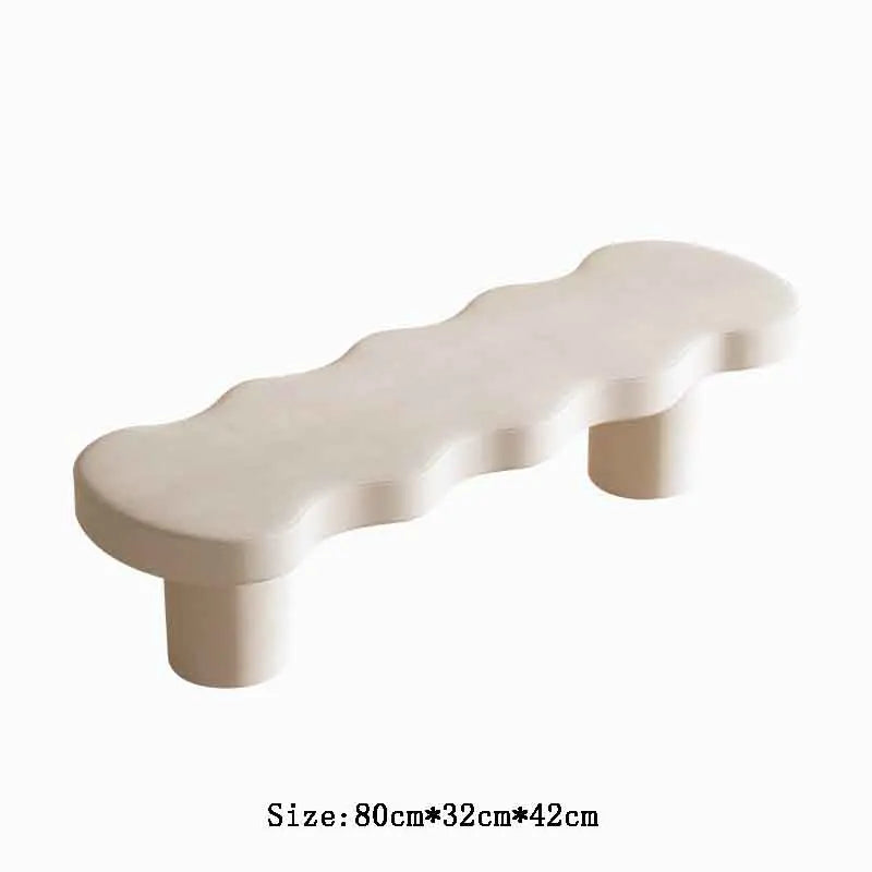 Creative Nordic velvet stool for leisure and relaxation - view 8