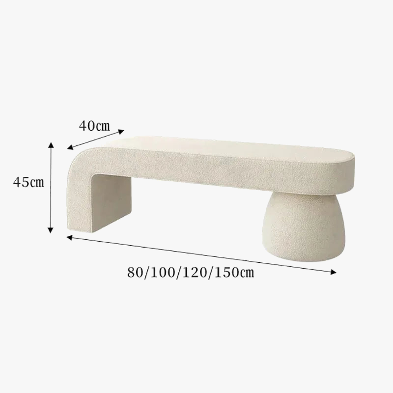 Lamb wool changing stools for an elegant interior - view 6