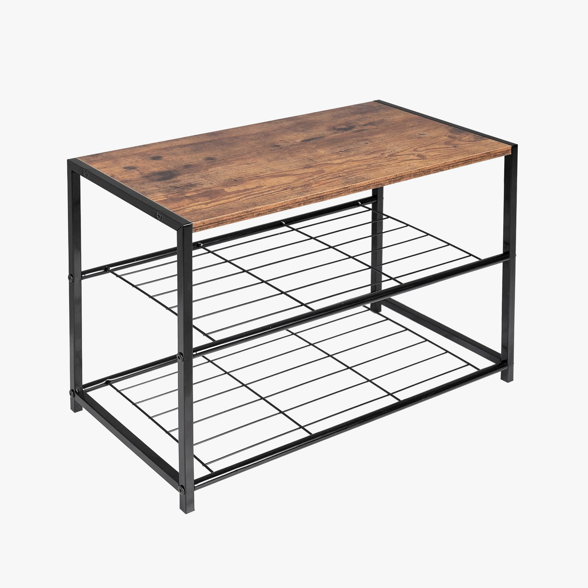 2 level shoe shelf for 6 pairs
