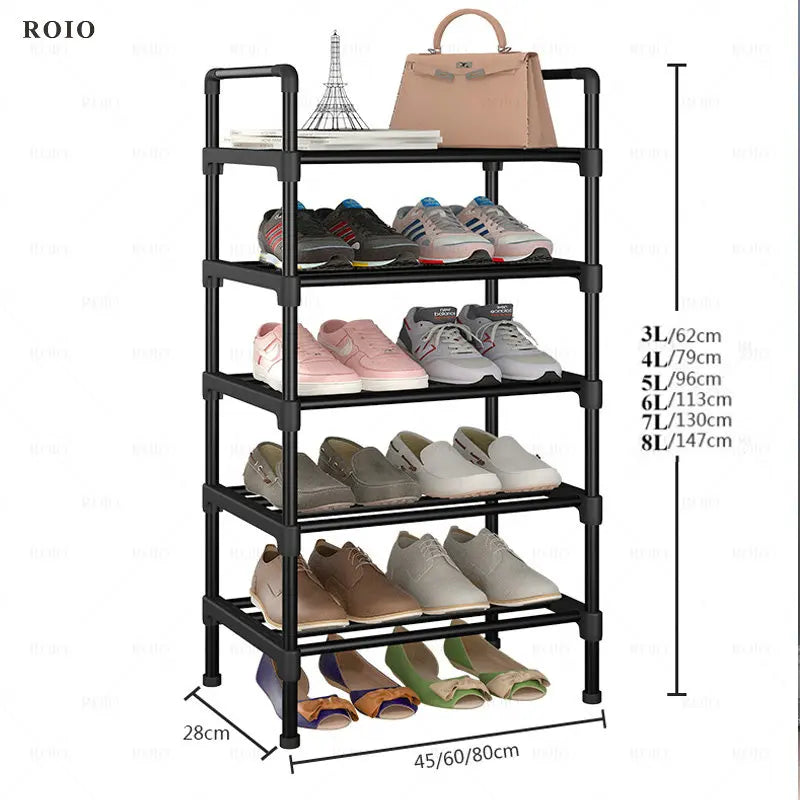 Easy to assemble and dust resistant shoe shelf - view 3