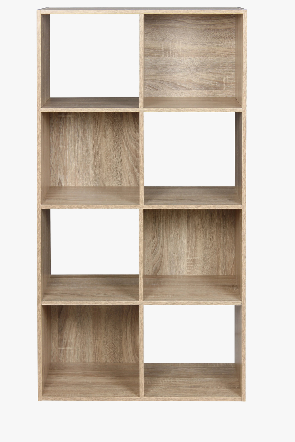 Open wooden shelf with 12 oak storage cubes - view 3