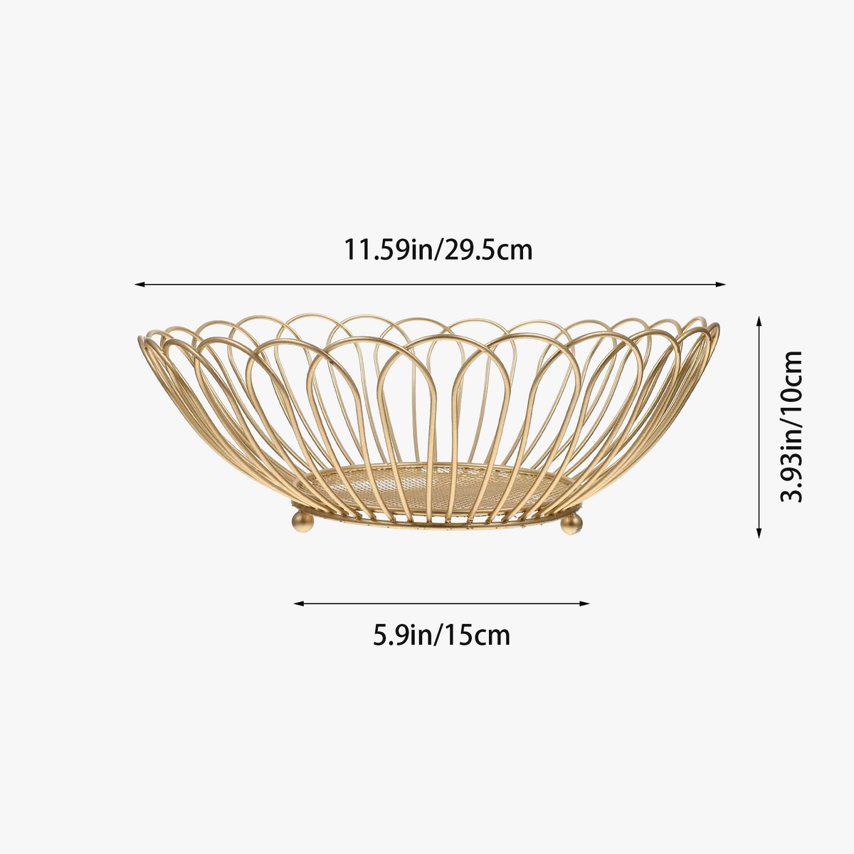 Iron storage shelves for multifunctional plates and fruit - view 4