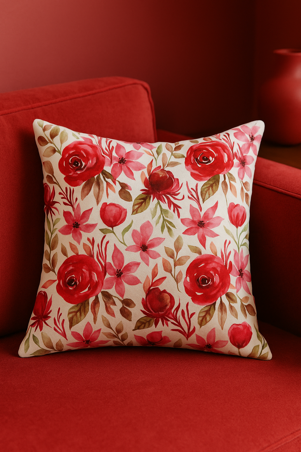 Timeless Floral Square Decorative Pillowcase, 45 cm - view 2