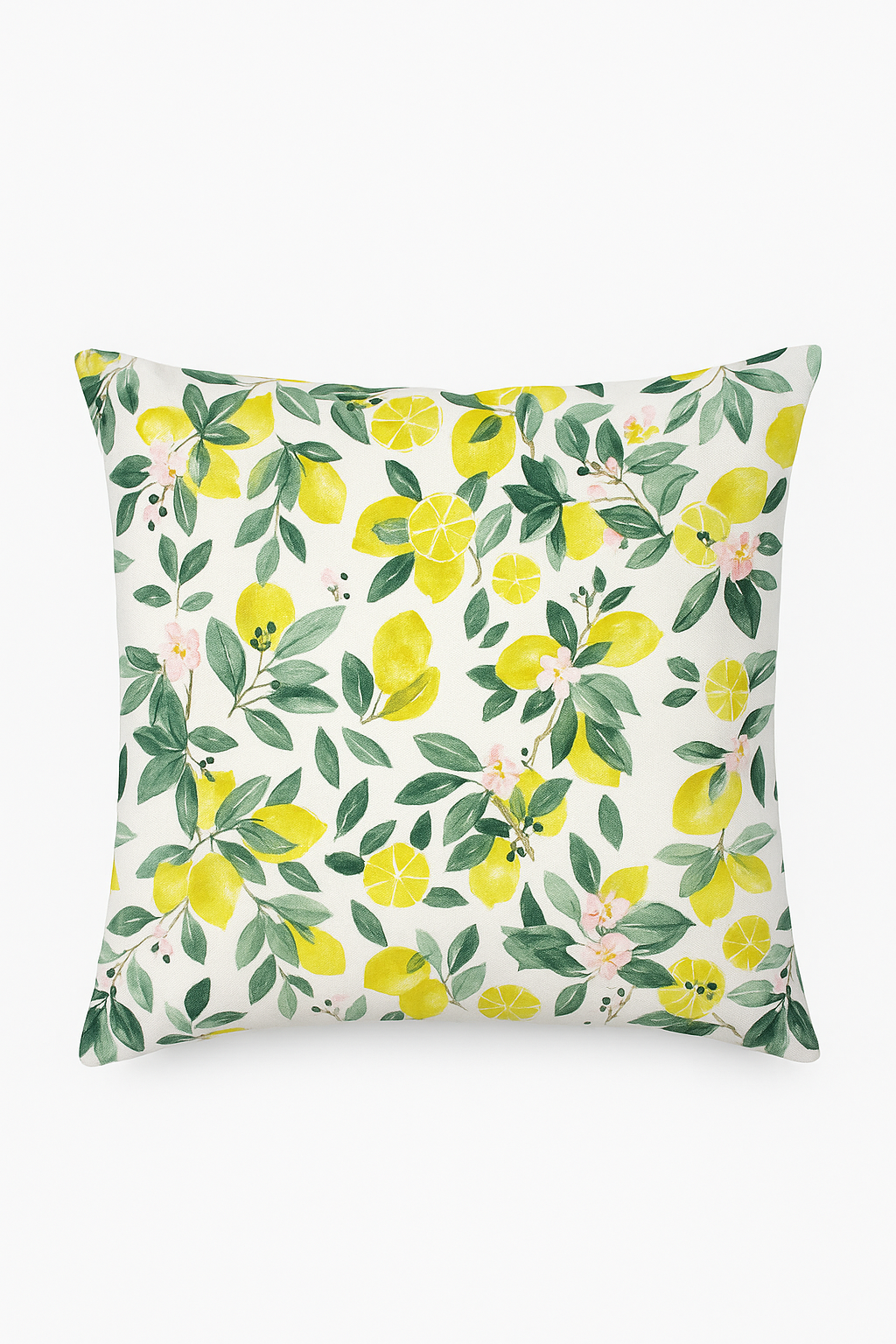 Square pillowcase fresh style flowers 45 cm
