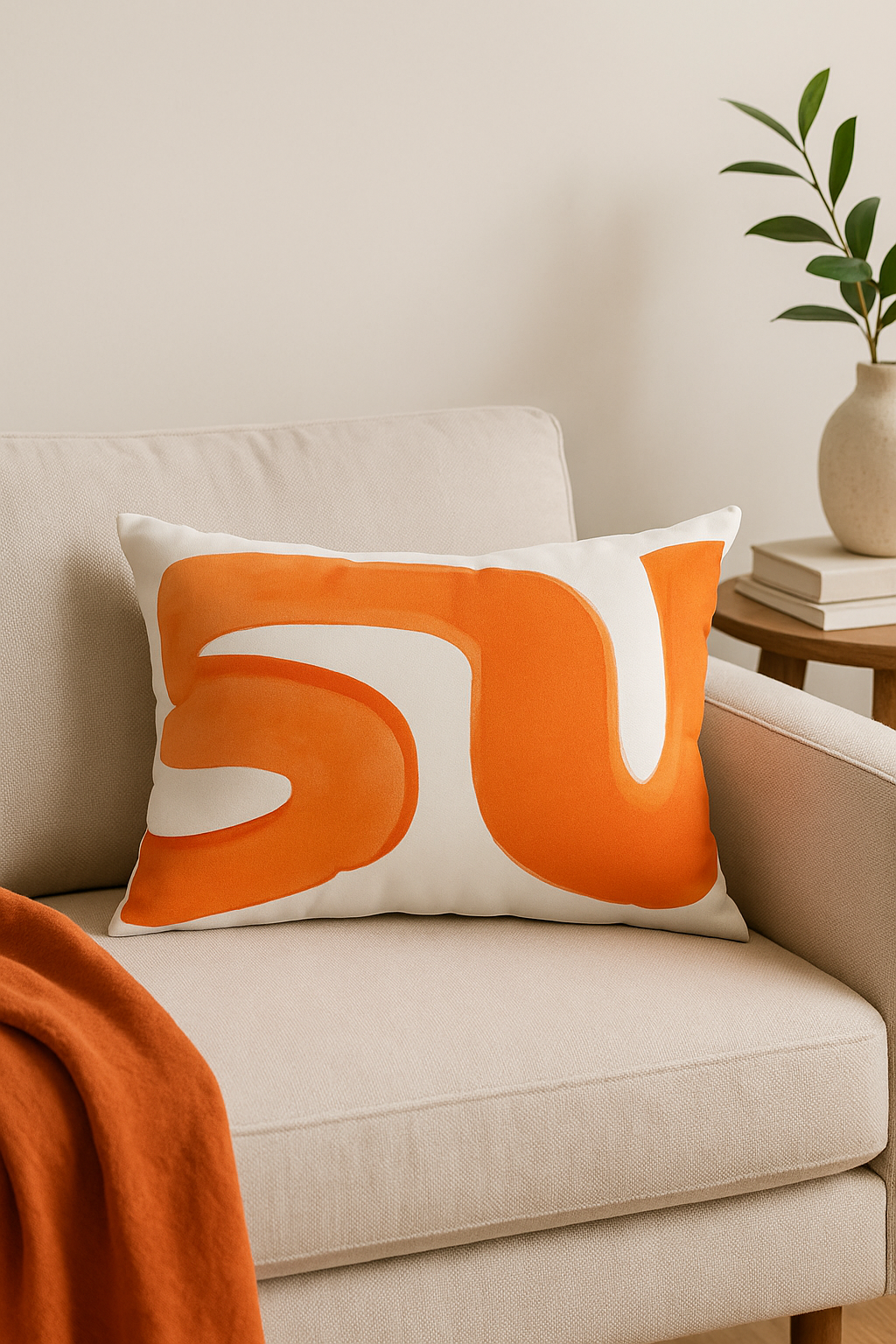 Geometric Lumbar Pillowcase for Scandinavian and Industrial Decor - view 2