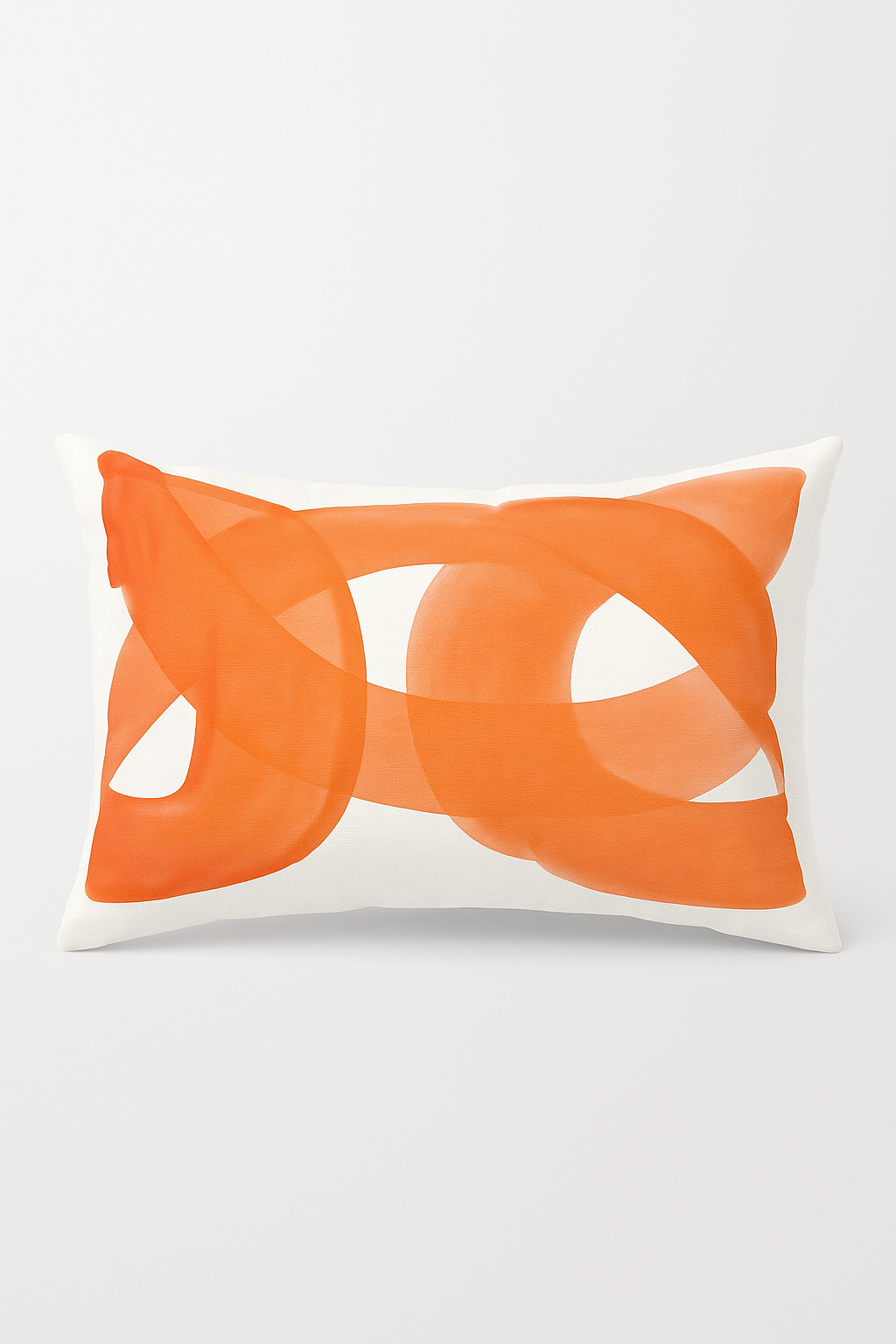 Geometric Painted Lines Lumbar Pillowcase for Sofas and Beds