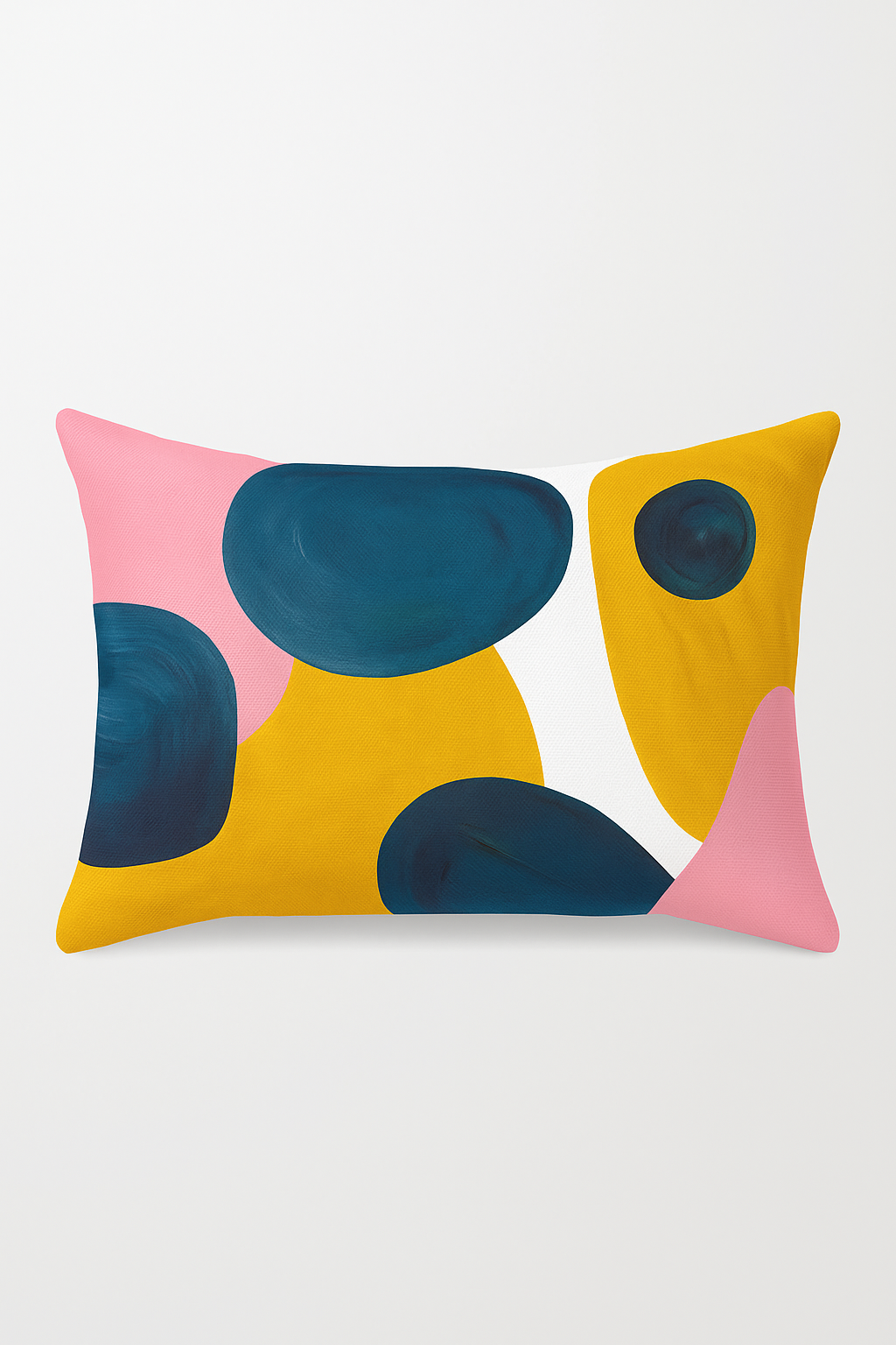 Geometric pillowcase with lumbar support for office living room