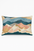 Chinese watercolor rectangular pillowcase 30 x 50 cm