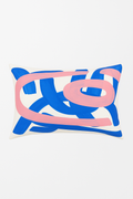Geometric rectangular pillowcase with lumbar support