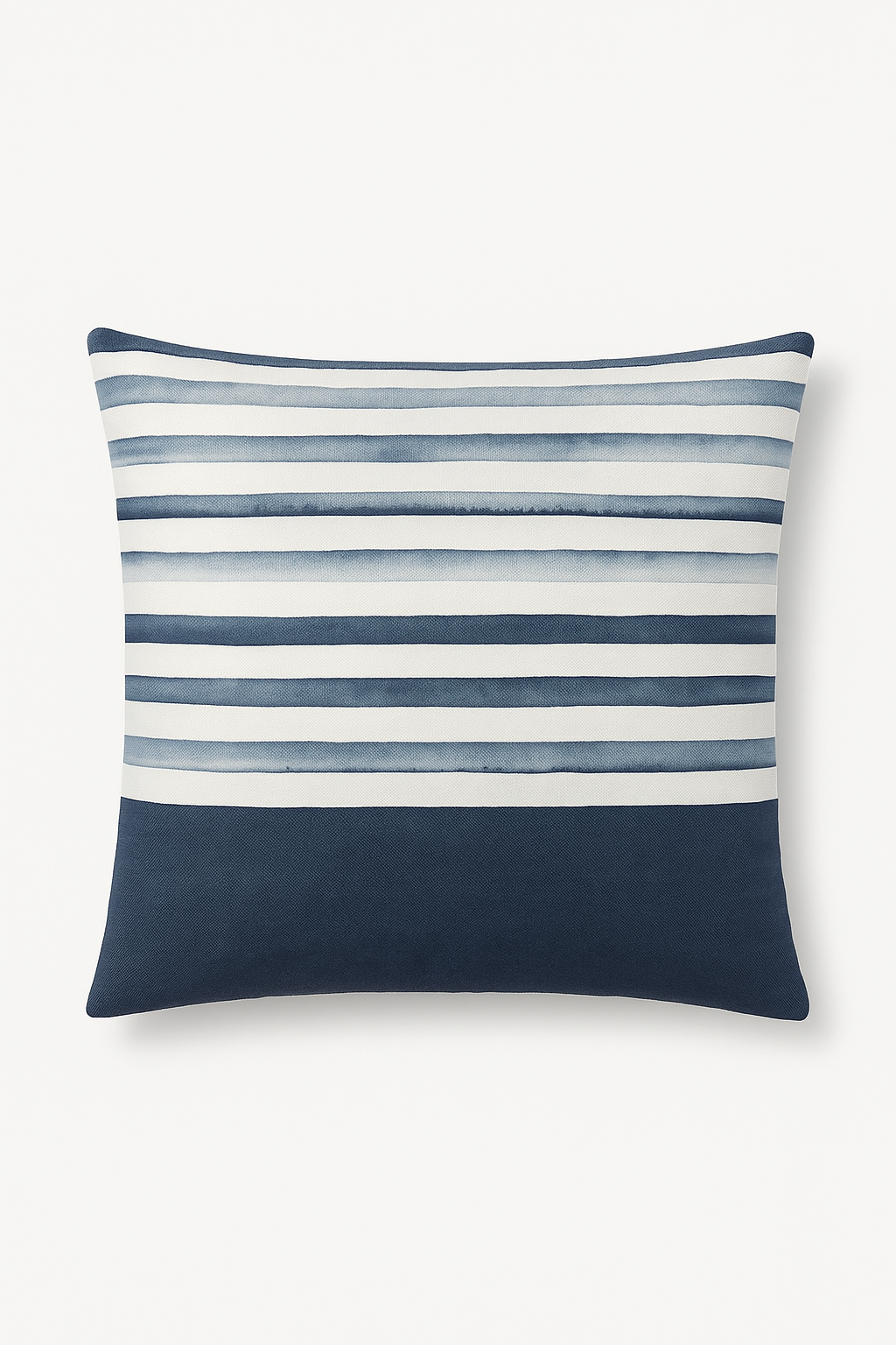 Rectangular pillowcase pattern flowers blue decorative leaves - view 2