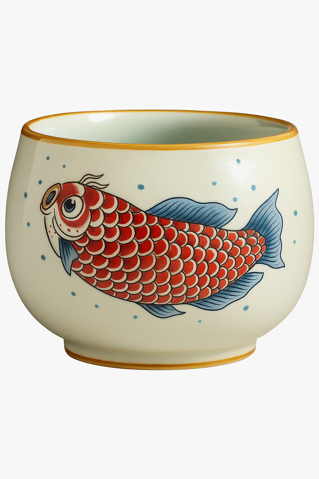Chinese style arowana ceramic pattern