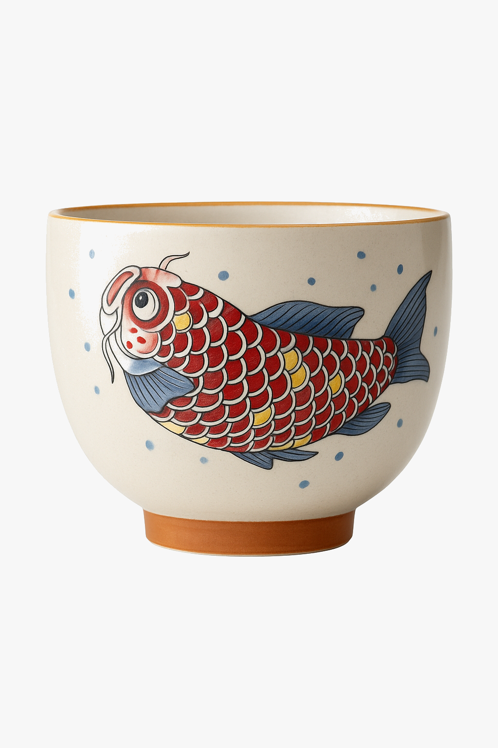 Retro ceramic arowana cup service kung fu