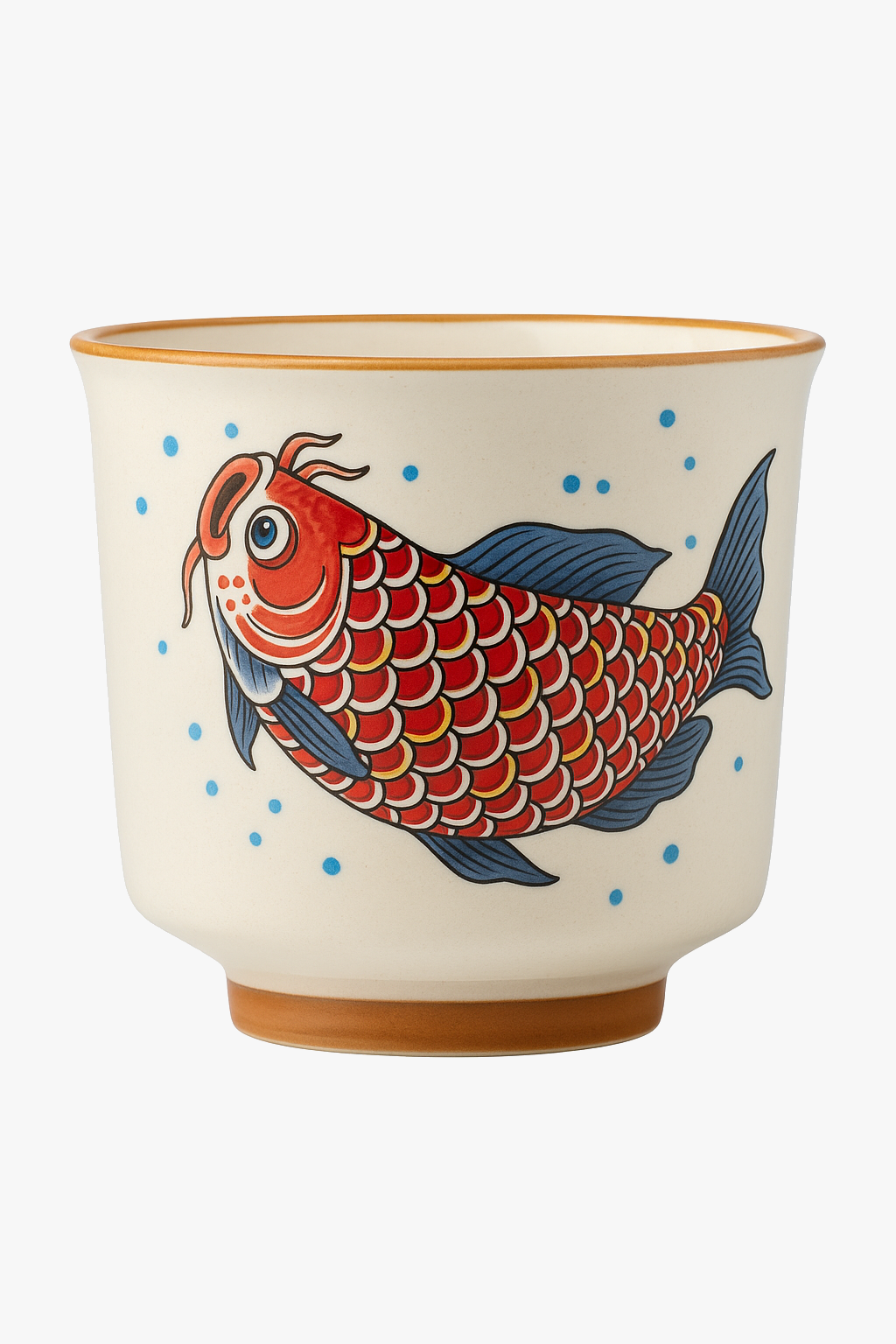 Retro kung fu ceramic arowana cup 150ml