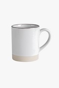 Retro handcrafted cup in ceramic rustic style
