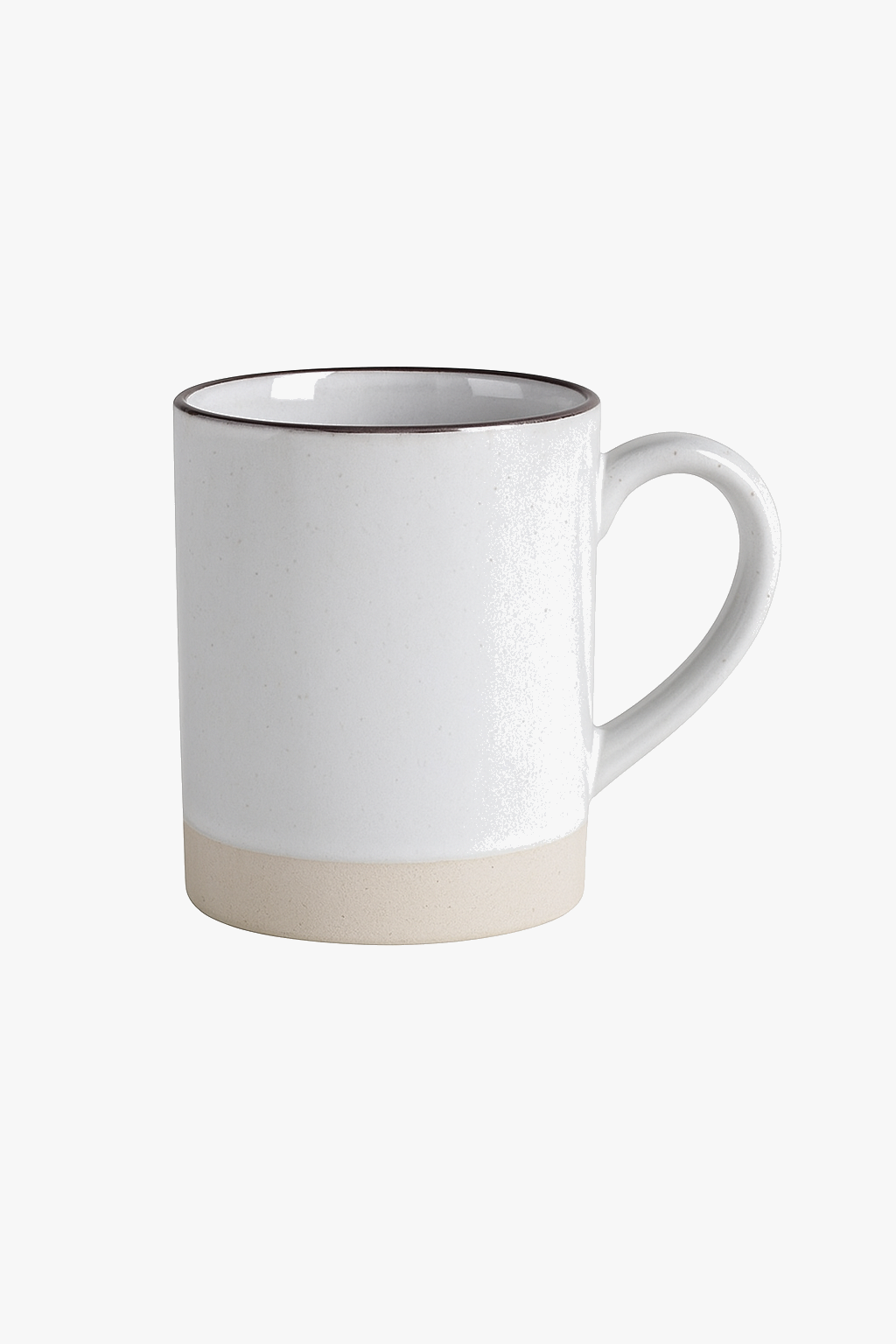 Retro handcrafted cup in ceramic rustic style