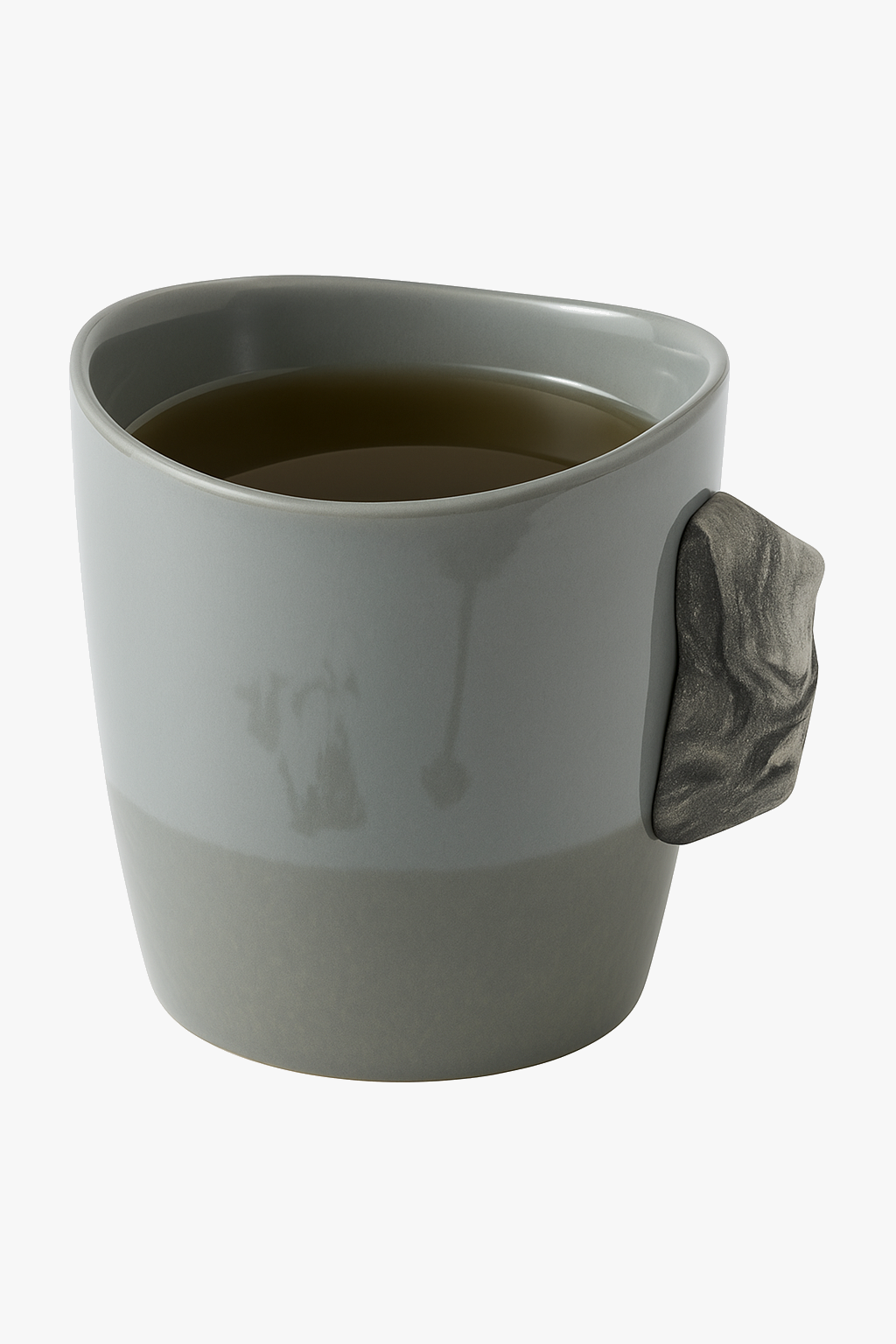 Ceramic cup handle climbing design playful home office