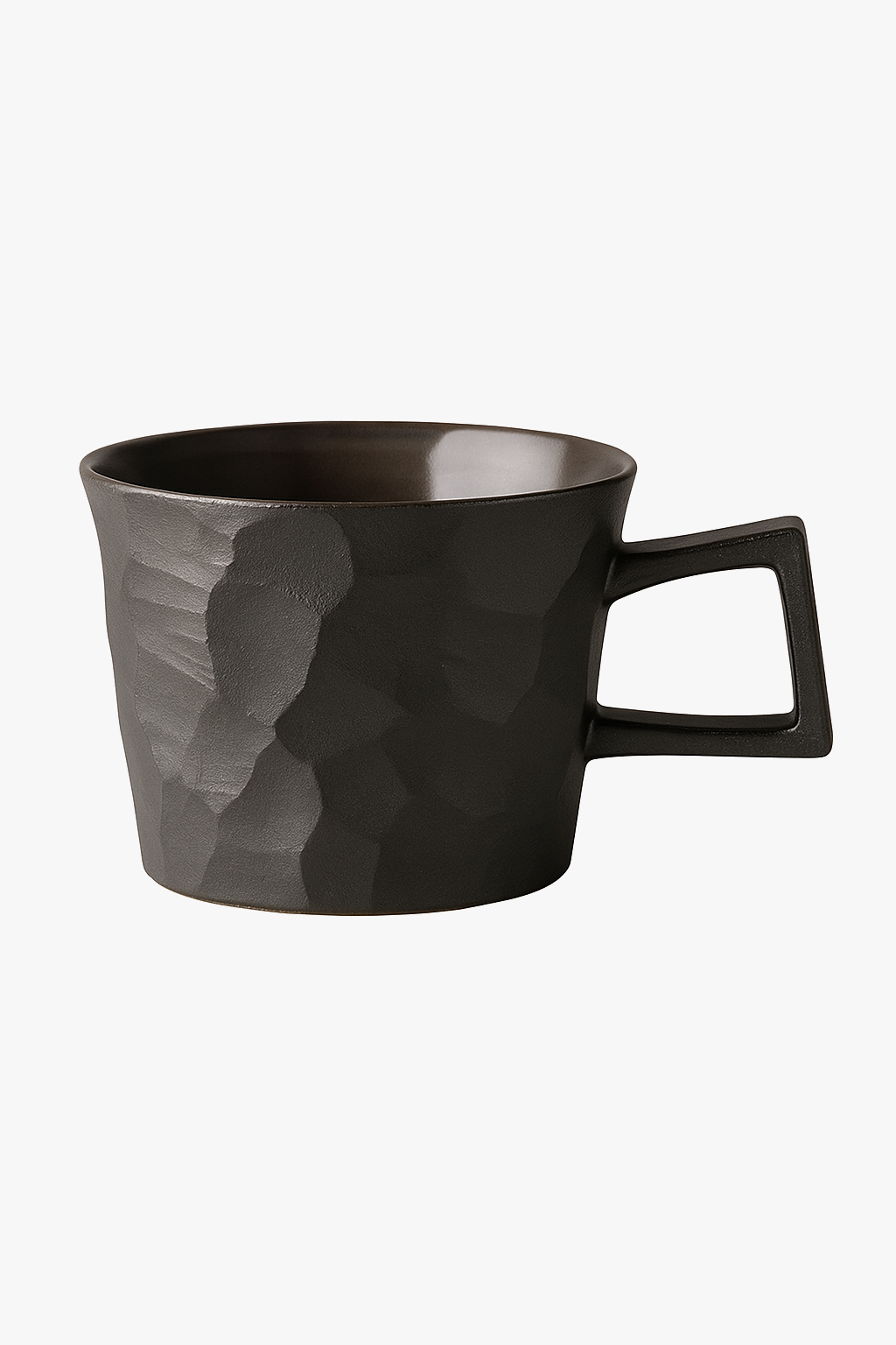 Vintage rustic ceramic coffee cup