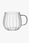 Coffee cup borosilicate glass creative stripes 400 ml