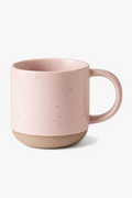 Speckled Ceramic Coffee Cup with Retro Handle Design