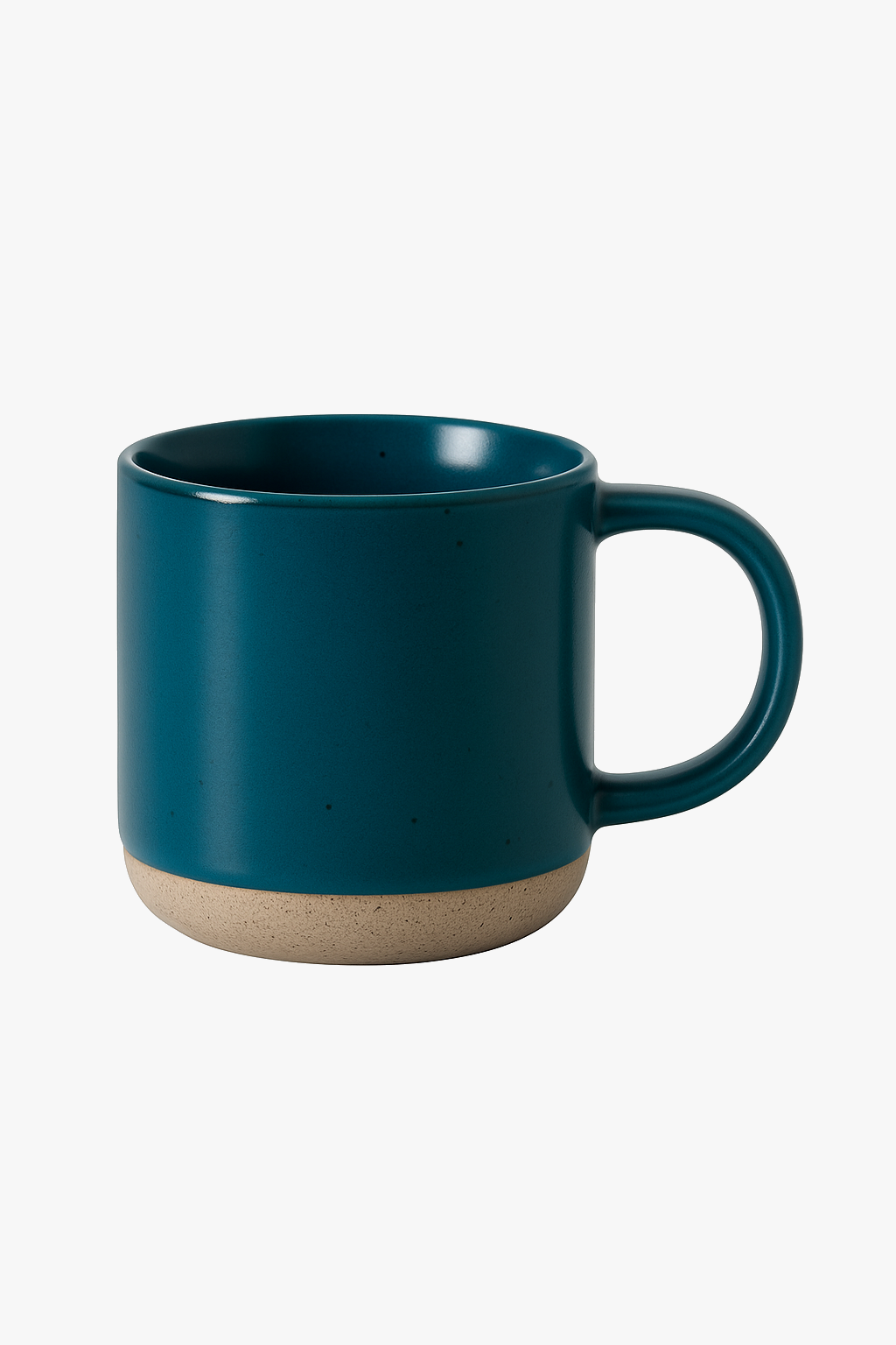 Cup cafe ceramique mouchetee moderne petite anse