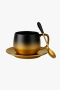 Ceramic coffee cup American style elegant frost effect
