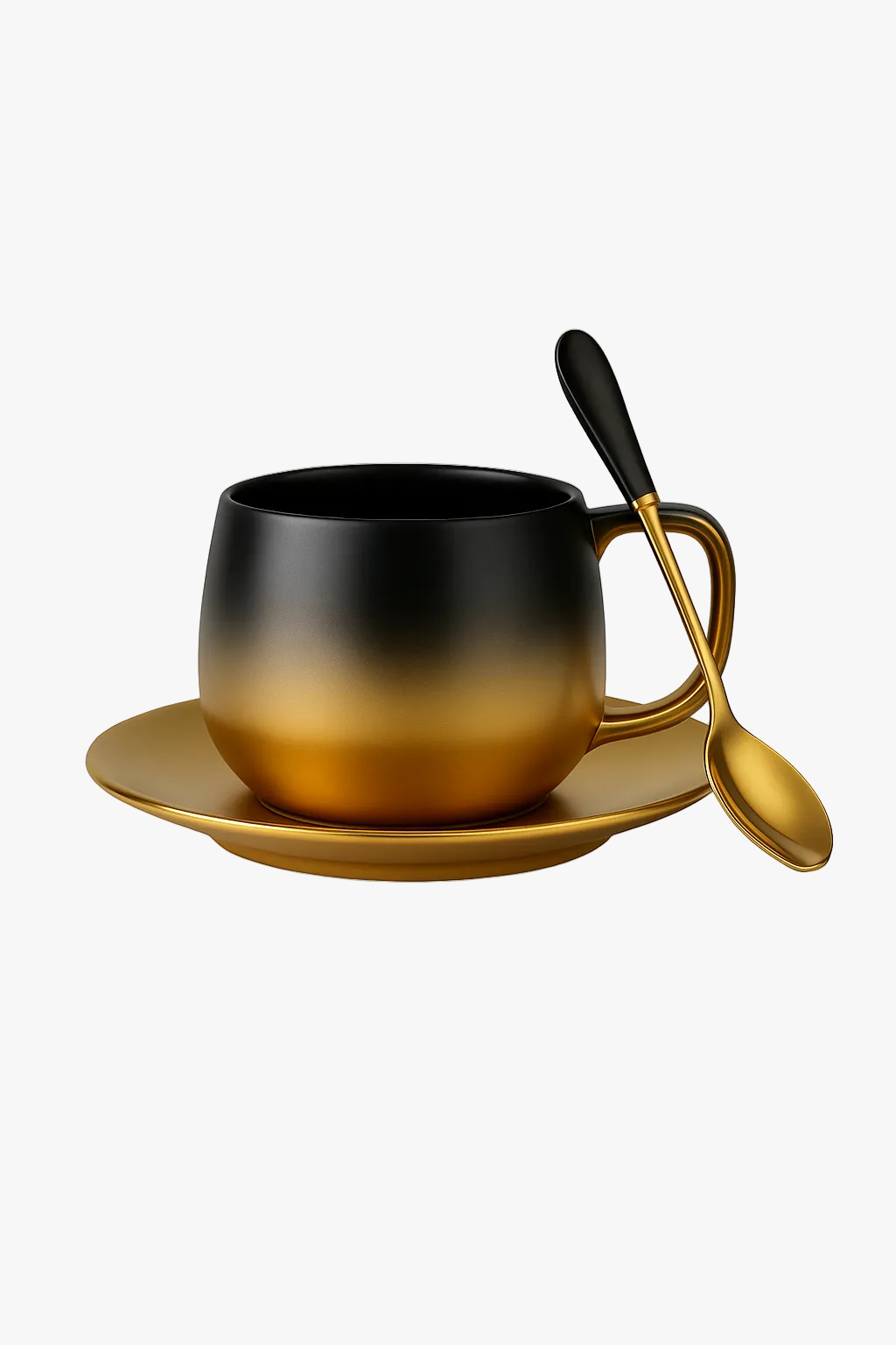 Ceramic coffee cup American style elegant frost effect